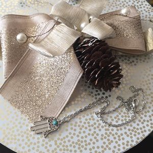 Hamsa necklace namaste